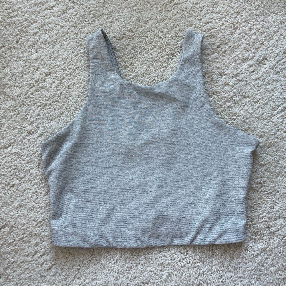 Outdoor Voices V-back Gray Bra top